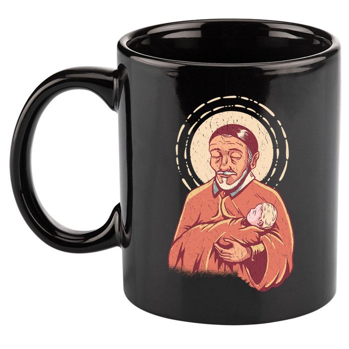 Saint Vincent 11oz C Handle Ceramic Mug