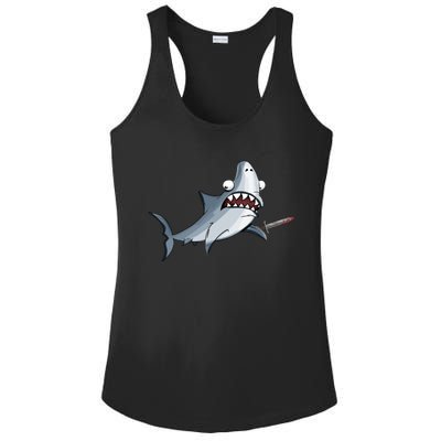 Shark Attack Jack Ladies PosiCharge Competitor Racerback Tank