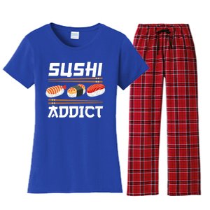 Sushi Addict Japanese Food Sushi Lover Gift Women's Flannel Pajama Set