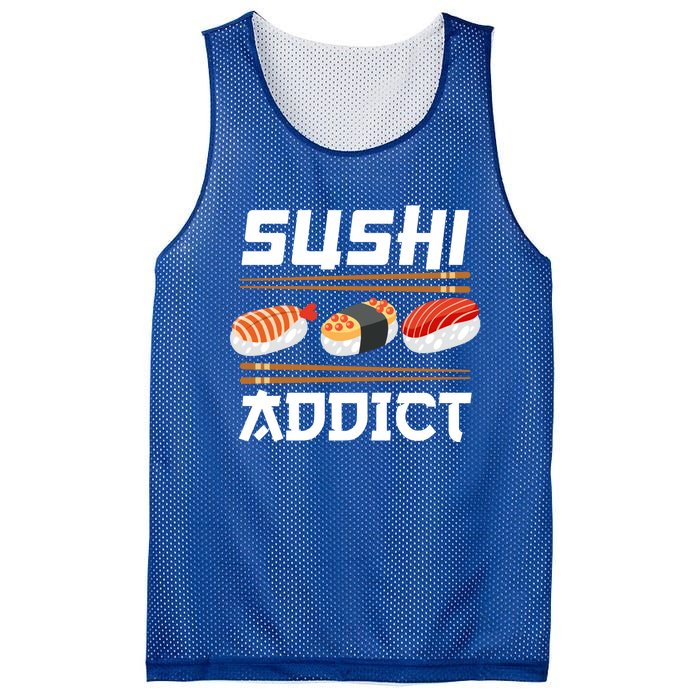 Sushi Addict Japanese Food Sushi Lover Gift Mesh Reversible Basketball Jersey Tank