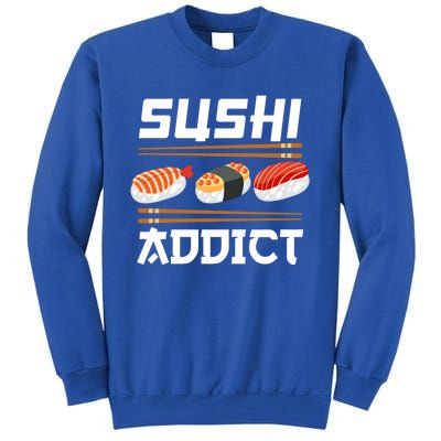 Sushi Addict Japanese Food Sushi Lover Gift Tall Sweatshirt