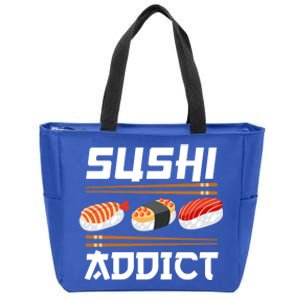 Sushi Addict Japanese Food Sushi Lover Gift Zip Tote Bag