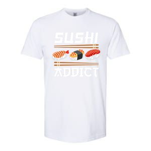 Sushi Addict Japanese Food Sushi Lover Gift Softstyle CVC T-Shirt