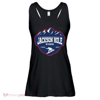Ski At Jackson Hole Wyoming Ladies Essential Flowy Tank