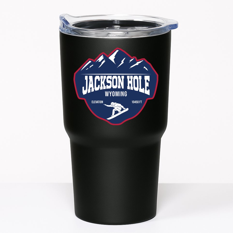 Ski At Jackson Hole Wyoming Tumbler