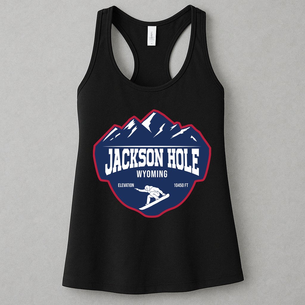 Ski At Jackson Hole Wyoming Womens Tank Top