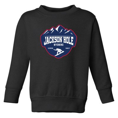 Ski At Jackson Hole Wyoming Toddler Sweatshirt