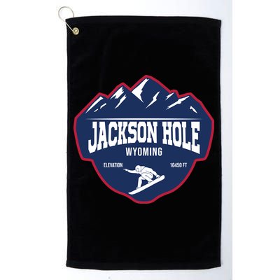 Ski At Jackson Hole Wyoming Golf Towel
