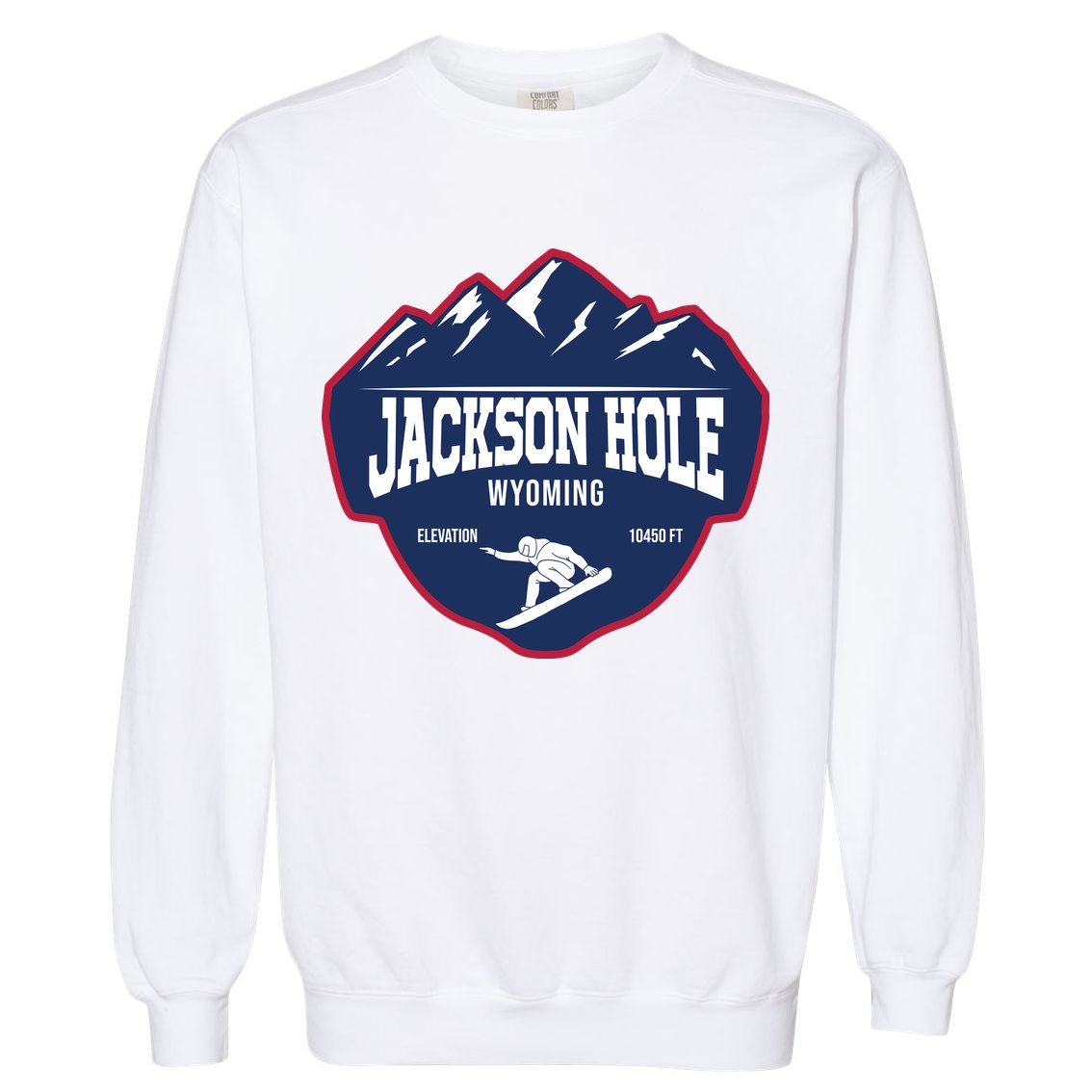 Ski At Jackson Hole Wyoming Garment-Dyed Sweatshirt