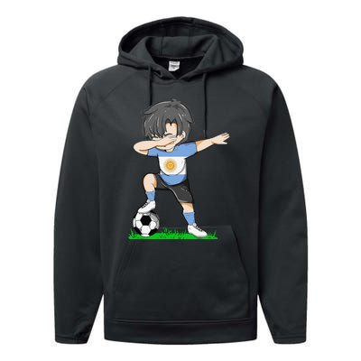 Soccer Argentina Jersey Argentinian Flag Funny Football Performance Fleece Hoodie