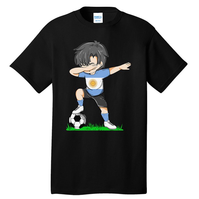 Soccer Argentina Jersey Argentinian Flag Funny Football Tall T-Shirt