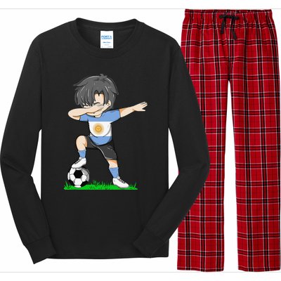 Soccer Argentina Jersey Argentinian Flag Funny Football Long Sleeve Pajama Set