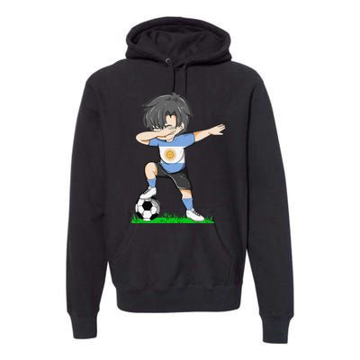 Soccer Argentina Jersey Argentinian Flag Funny Football Premium Hoodie