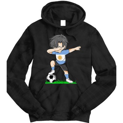 Soccer Argentina Jersey Argentinian Flag Funny Football Tie Dye Hoodie