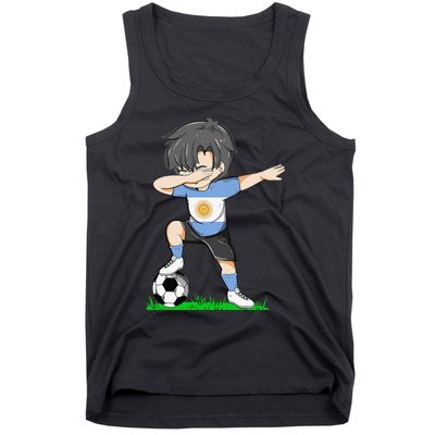 Soccer Argentina Jersey Argentinian Flag Funny Football Tank Top