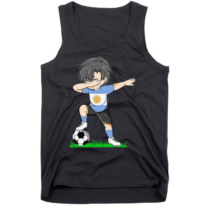 Soccer Argentina Jersey Argentinian Flag Funny Football Tank Top