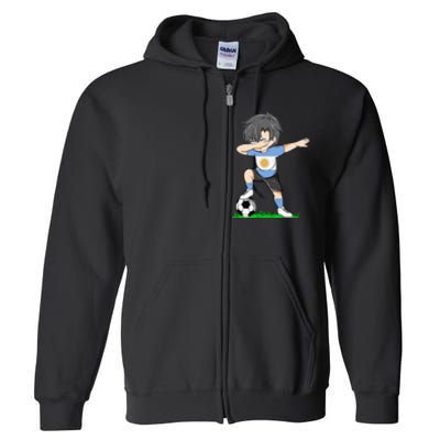 Soccer Argentina Jersey Argentinian Flag Funny Football Full Zip Hoodie