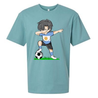 Soccer Argentina Jersey Argentinian Flag Funny Football Sueded Cloud Jersey T-Shirt