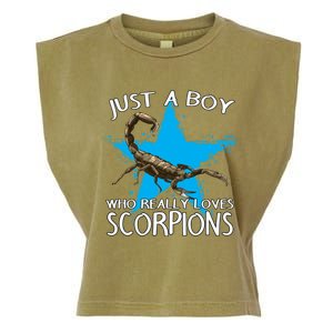 Scorpion Animal Just A Who Really Loves Scorpions Gift Garment-Dyed Women's Muscle Tee