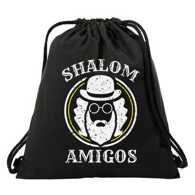 Shalom Amigos Jewish Shabbat Yiddish Hebrew Hanukkah  Drawstring Bag