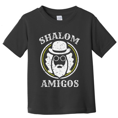 Shalom Amigos Jewish Shabbat Yiddish Hebrew Hanukkah  Toddler T-Shirt