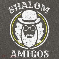 Shalom Amigos Jewish Shabbat Yiddish Hebrew Hanukkah  Cotton Canvas Backpack