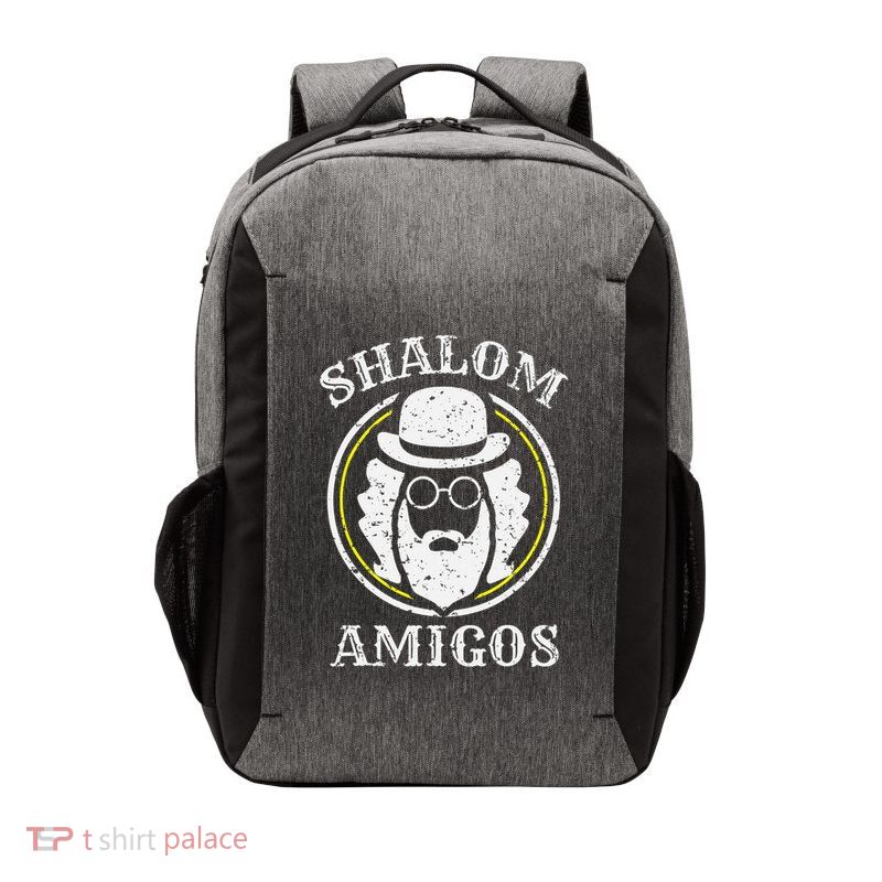 Shalom Amigos Jewish Shabbat Yiddish Hebrew Hanukkah  Vector Backpack