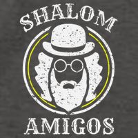 Shalom Amigos Jewish Shabbat Yiddish Hebrew Hanukkah  Vector Backpack
