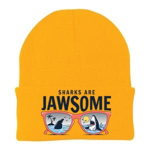 Sharks Are Jawsome Sunglasses Beach Ocean Week Knit Cap Winter Beanie