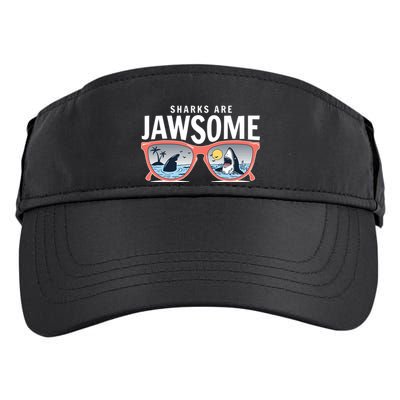 Sharks Are Jawsome Sunglasses Beach Ocean Week Adult Drive Performance Visor