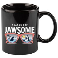 Sharks Are Jawsome Sunglasses Beach Ocean Week 11oz C Handle Ceramic Mug