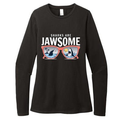 Sharks Are Jawsome Sunglasses Beach Ocean Week Womens CVC Long Sleeve Shirt