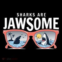 Sharks Are Jawsome Sunglasses Beach Ocean Week Wool Snapback Cap