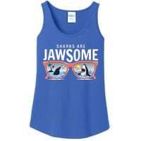 Sharks Are Jawsome Sunglasses Beach Ocean Week Ladies Essential Tank