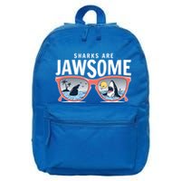 Sharks Are Jawsome Sunglasses Beach Ocean Week 16 in Basic Backpack