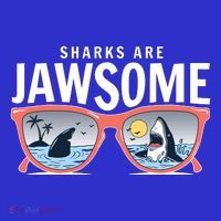Sharks Are Jawsome Sunglasses Beach Ocean Week 16 in Basic Backpack
