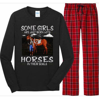 Some Are Just Born With Horses In Their Souls Long Sleeve Pajama Set