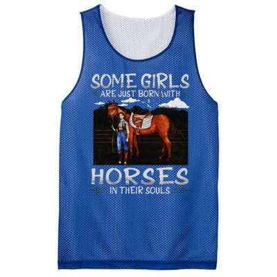 Some Are Just Born With Horses In Their Souls Mesh Reversible Basketball Jersey Tank