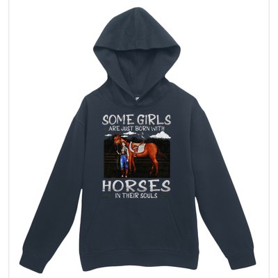 Some Are Just Born With Horses In Their Souls Urban Pullover Hoodie