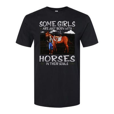 Some Are Just Born With Horses In Their Souls Softstyle CVC T-Shirt