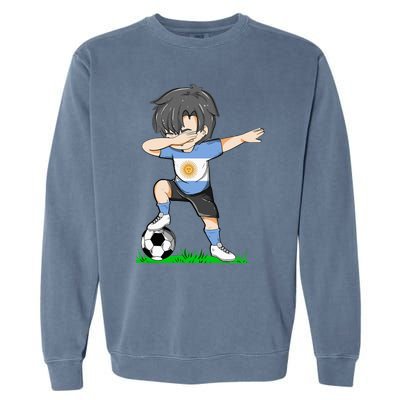 Soccer Argentina Jersey Argentinian Flag Garment-Dyed Sweatshirt