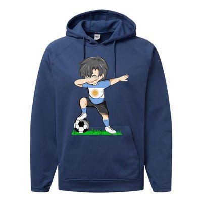 Soccer Argentina Jersey Argentinian Flag Performance Fleece Hoodie