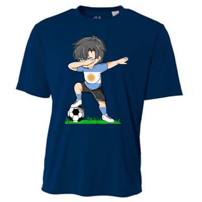 Soccer Argentina Jersey Argentinian Flag Cooling Performance Crew T-Shirt