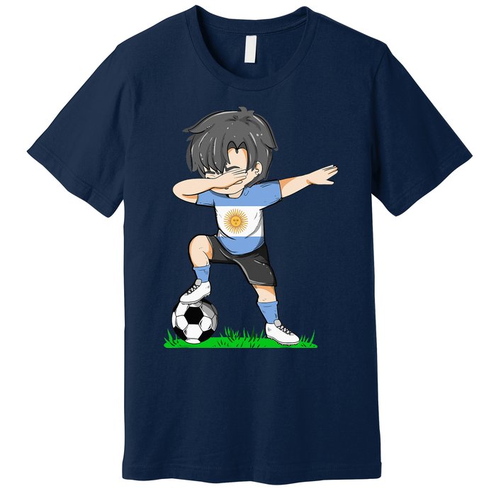 Soccer Argentina Jersey Argentinian Flag Premium T-Shirt