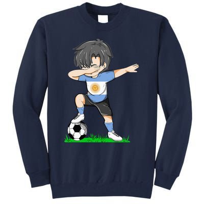 Soccer Argentina Jersey Argentinian Flag Tall Sweatshirt