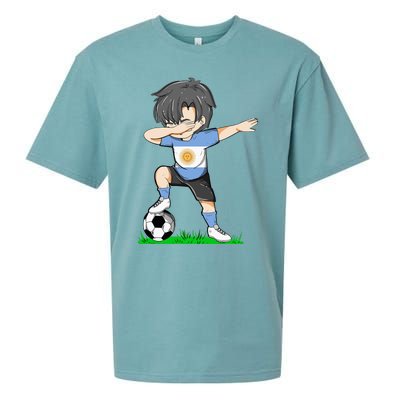 Soccer Argentina Jersey Argentinian Flag Sueded Cloud Jersey T-Shirt