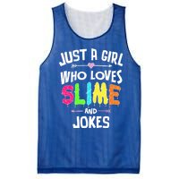 Slime And Jokes Funny Gift Gift Mesh Reversible Basketball Jersey Tank