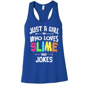 Slime And Jokes Funny Gift Gift Women's Racerback Tank