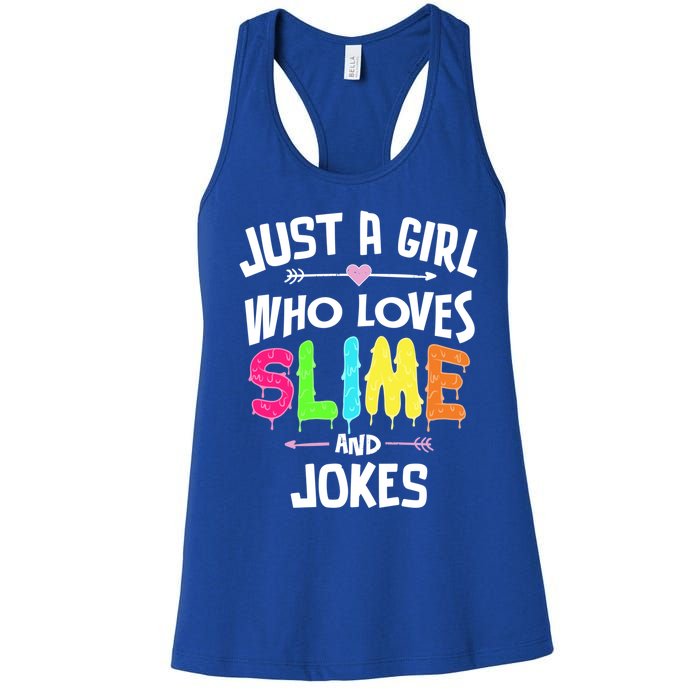 Slime And Jokes Funny Gift Gift Women's Racerback Tank