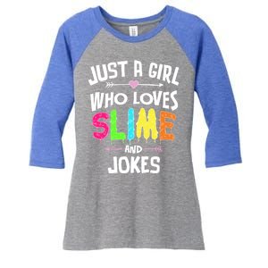 Slime And Jokes Funny Gift Gift Women's Tri-Blend 3/4-Sleeve Raglan Shirt